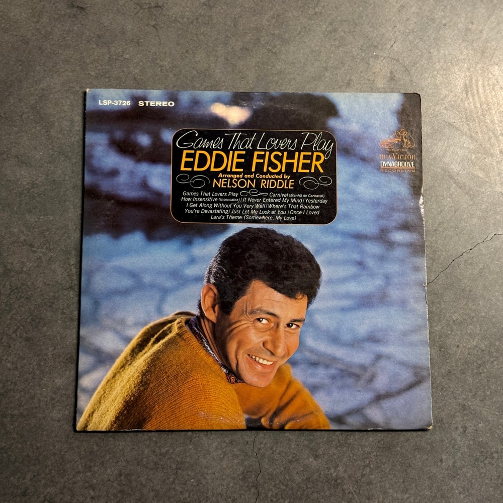 Eddie Fisher Games That Lovers Play Vinyl LP Nelson Riddle RCA LSP-3726 Stereo